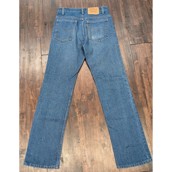 Vintage Levis 505 Jeans Mens 31x33 Made USA Zip Fly Straight Denim 90s Pants - Picture 2 of 16